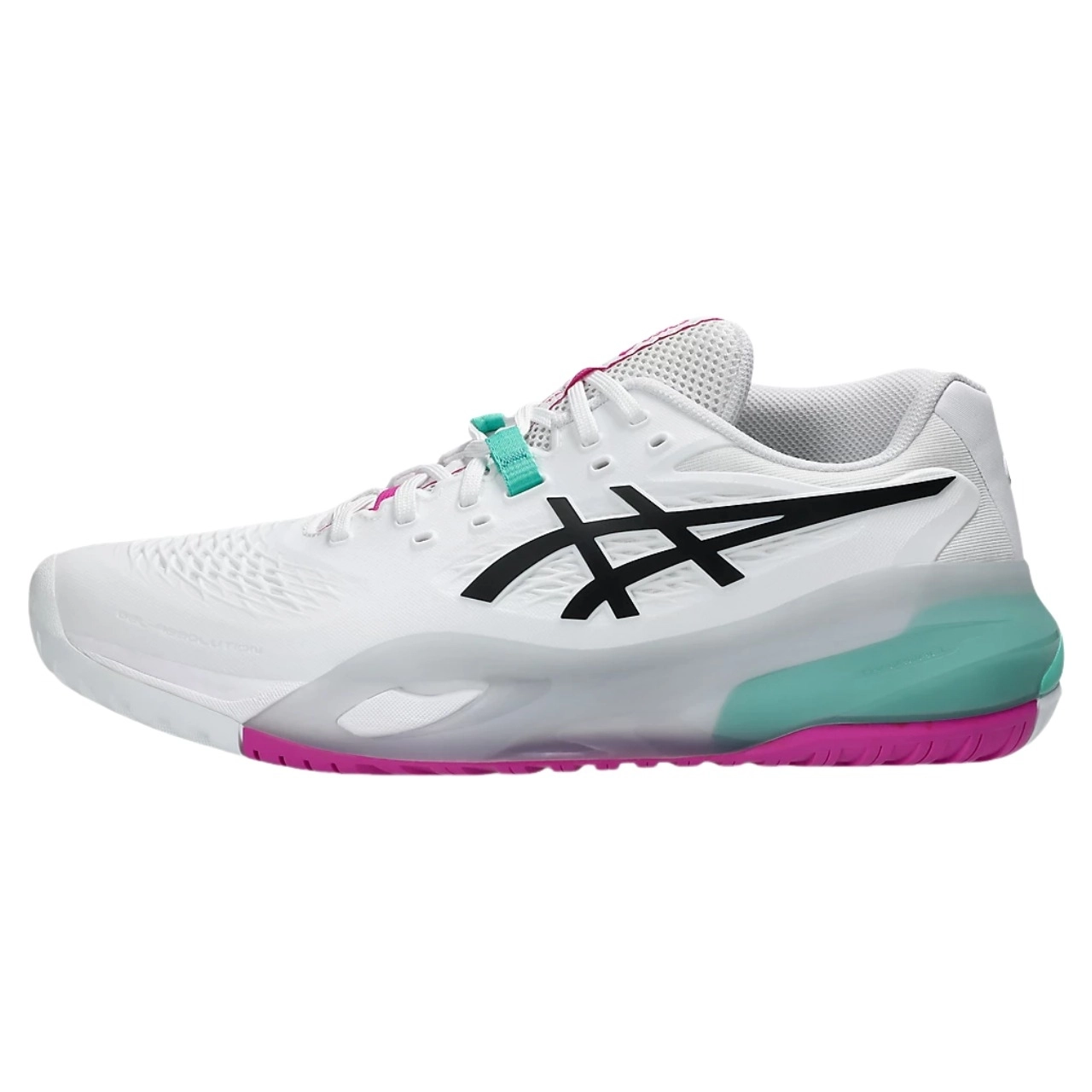 Giày Pickleball Asics Gel-Resolution X - Trắng xanh aurora chính hãng (1041A481.103)