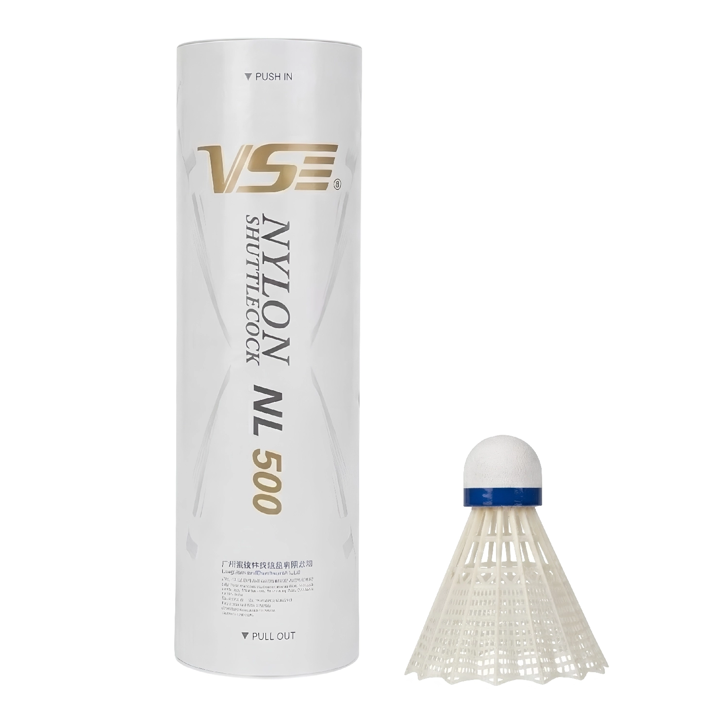 Ống Cầu Lông Nhựa VS NL500 Trắng Chính Hãng