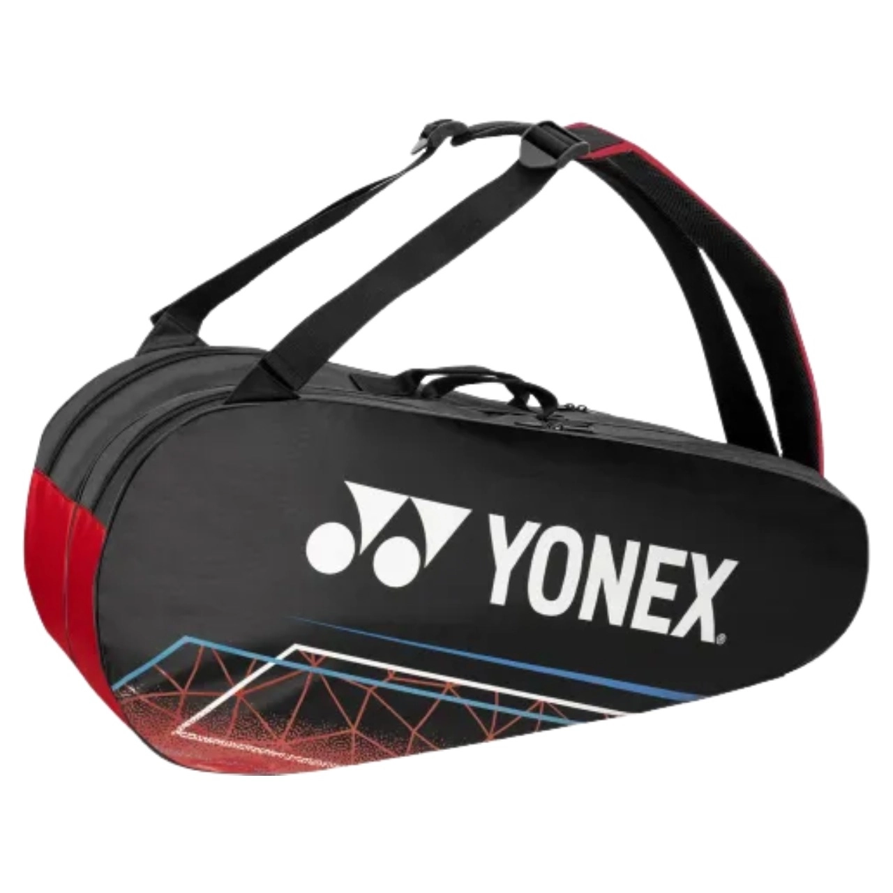 Túi cầu lông Yonex BAG324B0226 - Jet Black/Poinciana