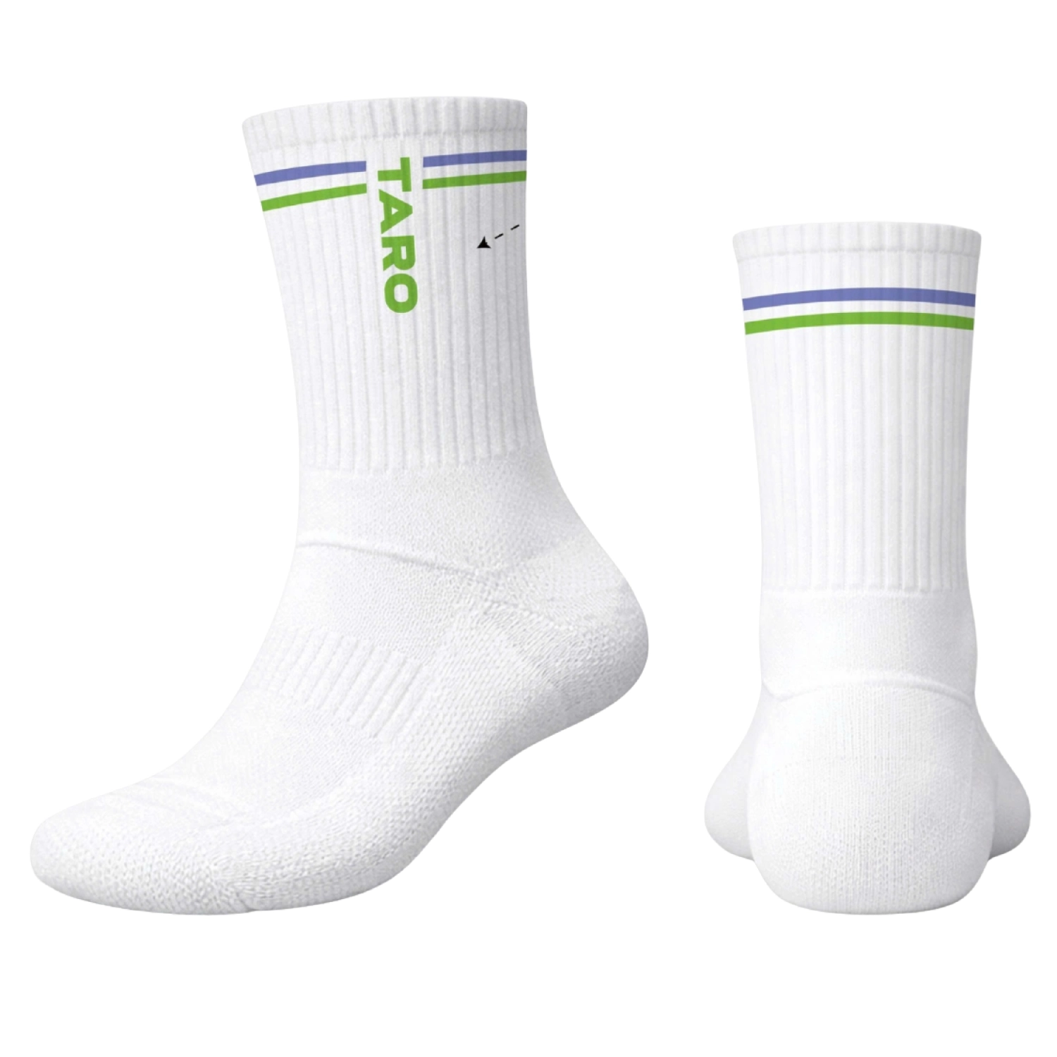 Vớ cầu lông Taro Line TTR03-2601 Dài - Trắng xanh chuối