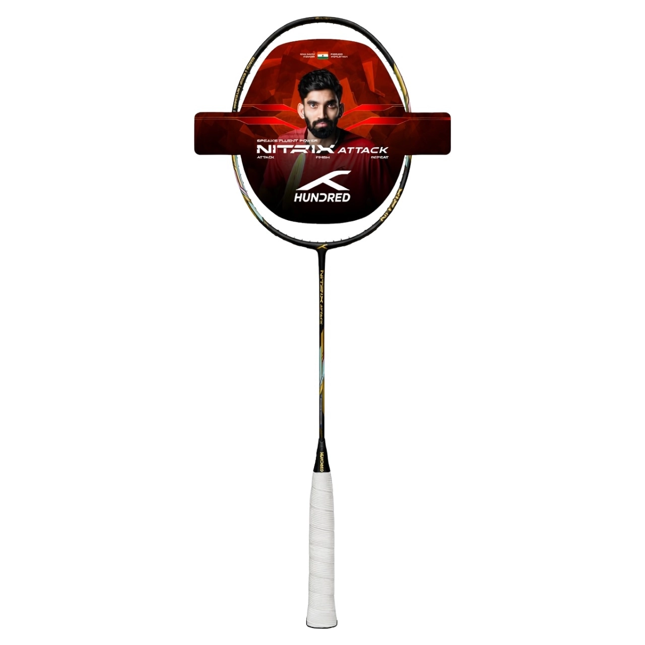 Vợt cầu lông Hundred Nitrix Attack - Đen