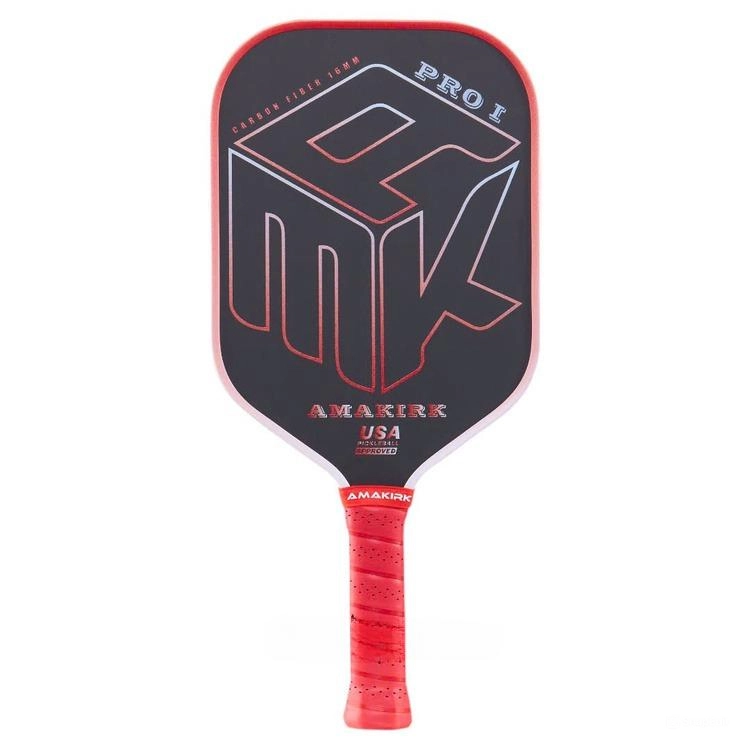 Vợt Pickleball Amakirk PRO 1 - T700 -16mm - Đỏ