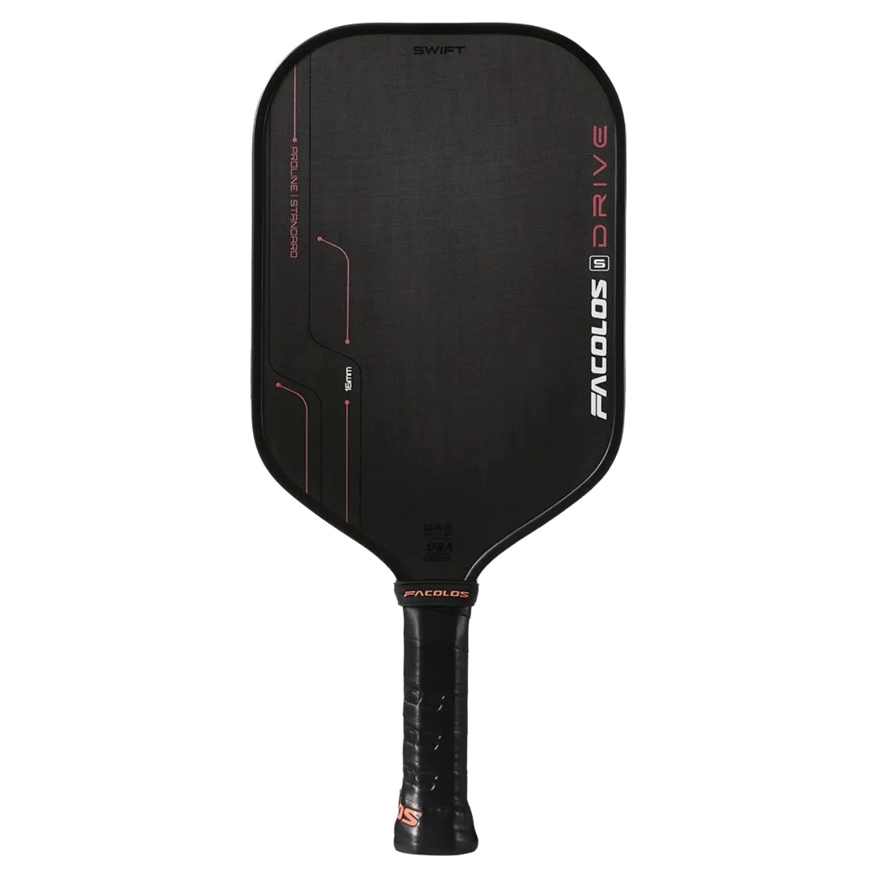 Vợt Pickleball Facolos Drive Swift 16mm - Burn Orange