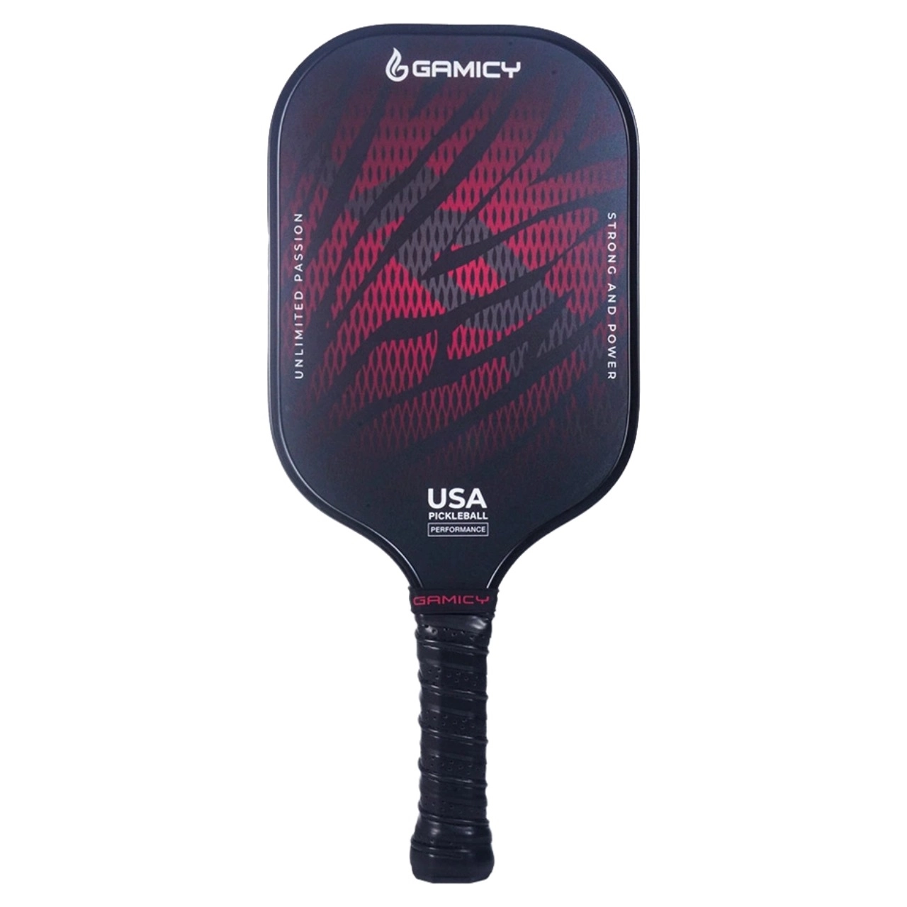 Vợt Pickleball Gamicy Burning Lion 16mm - Đen