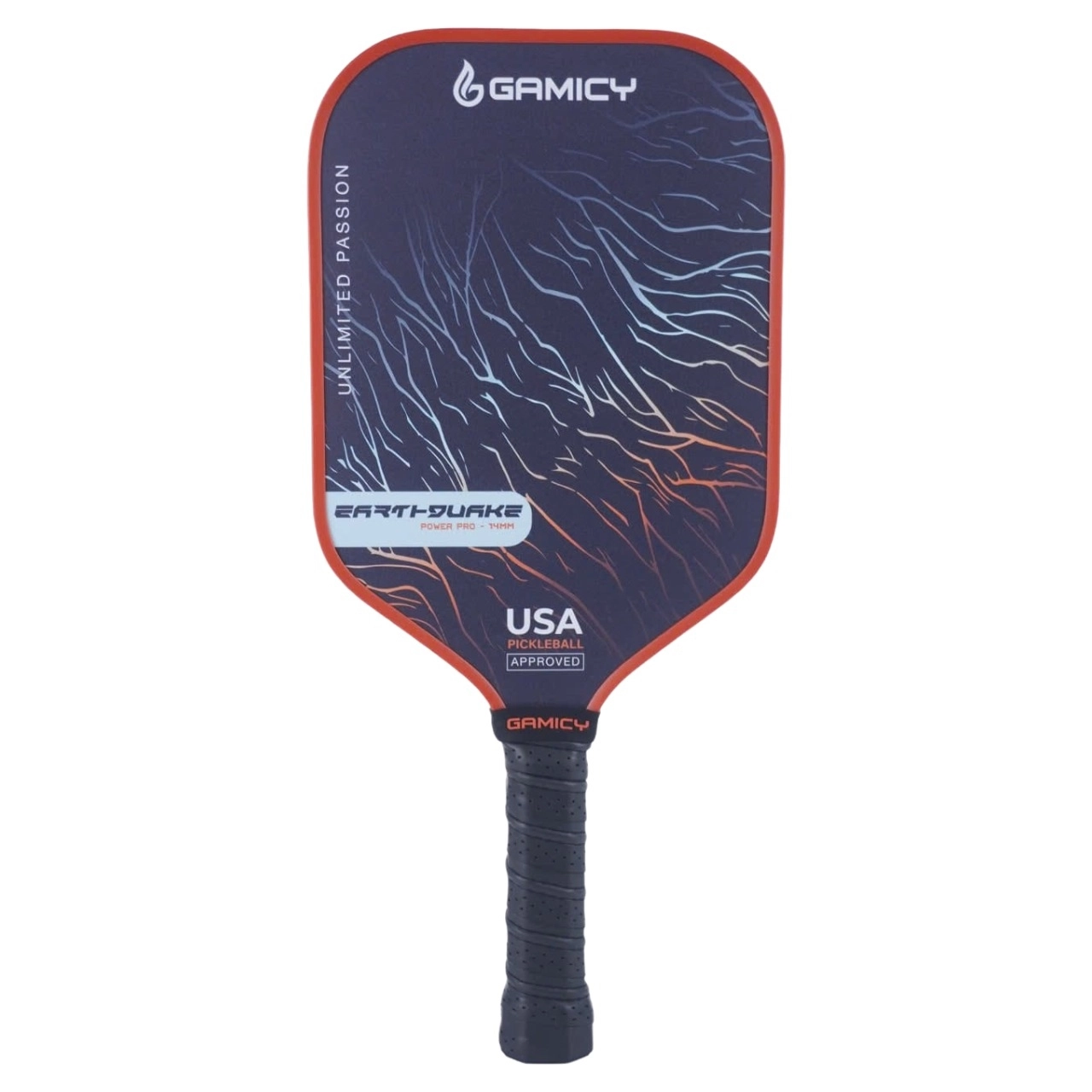 Vợt Pickleball Gamicy Earthquake Pro 14mm - Cam nâu