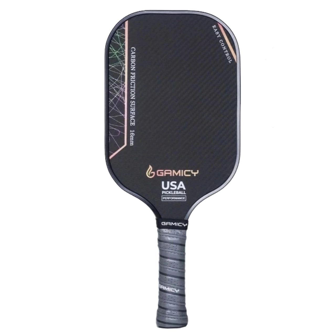 Vợt Pickleball Gamicy Moment T700 3K 16mm - Cam xám