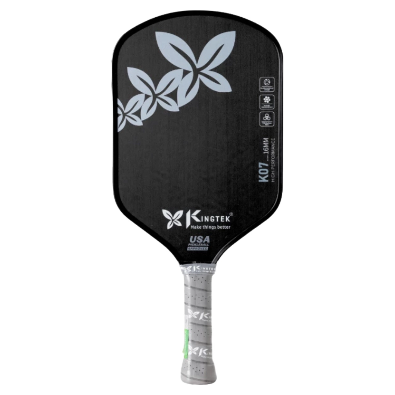 Vợt Pickleball Kingtek K07 High Performance 16mm - Đen