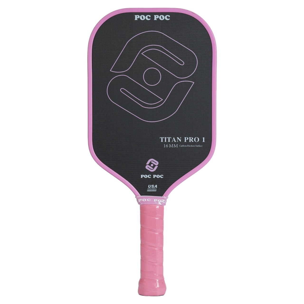 Vợt Pickleball Poc Poc Titan Pro 1 16mm - Hồng