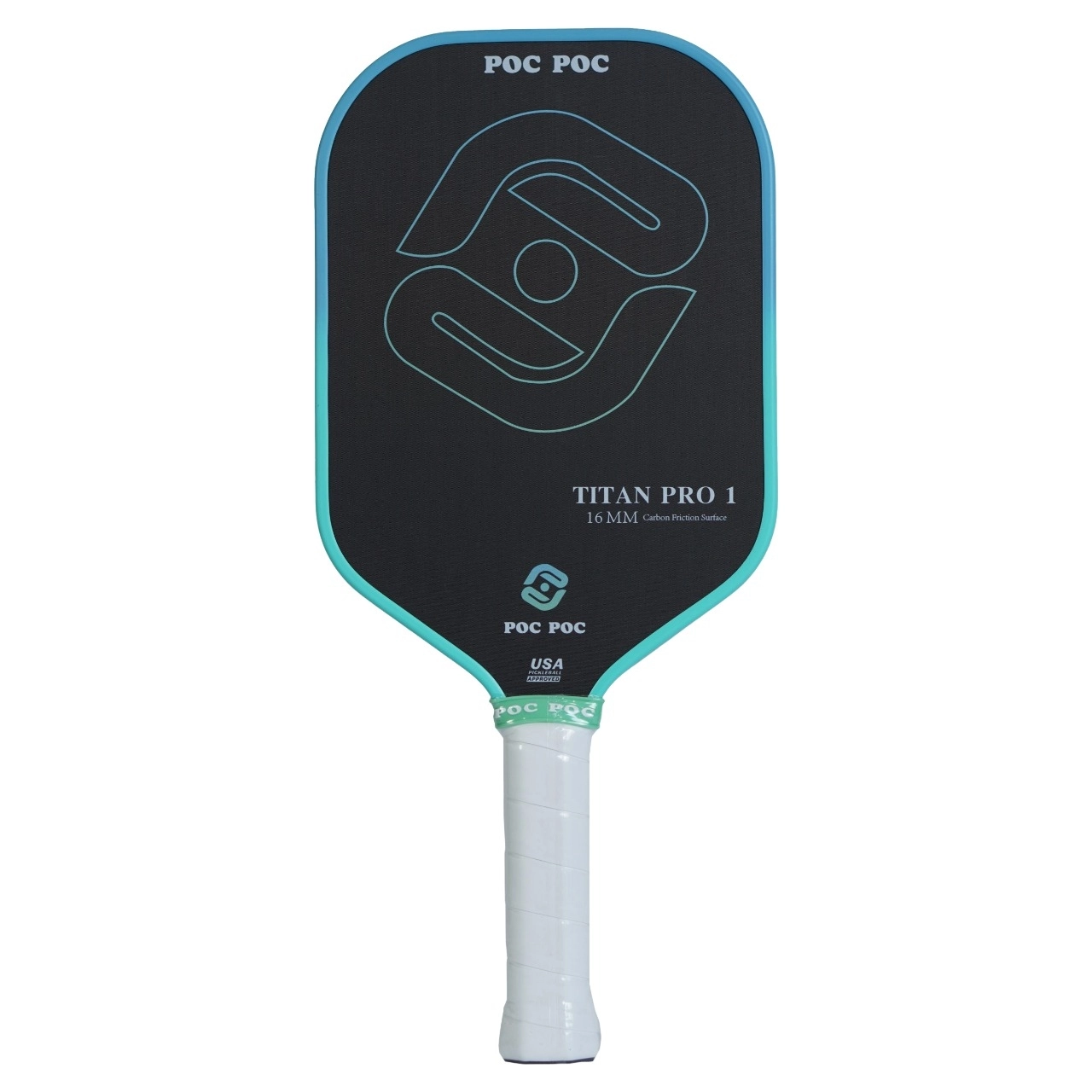 Vợt Pickleball Poc Poc Titan Pro 1 16mm - Xanh