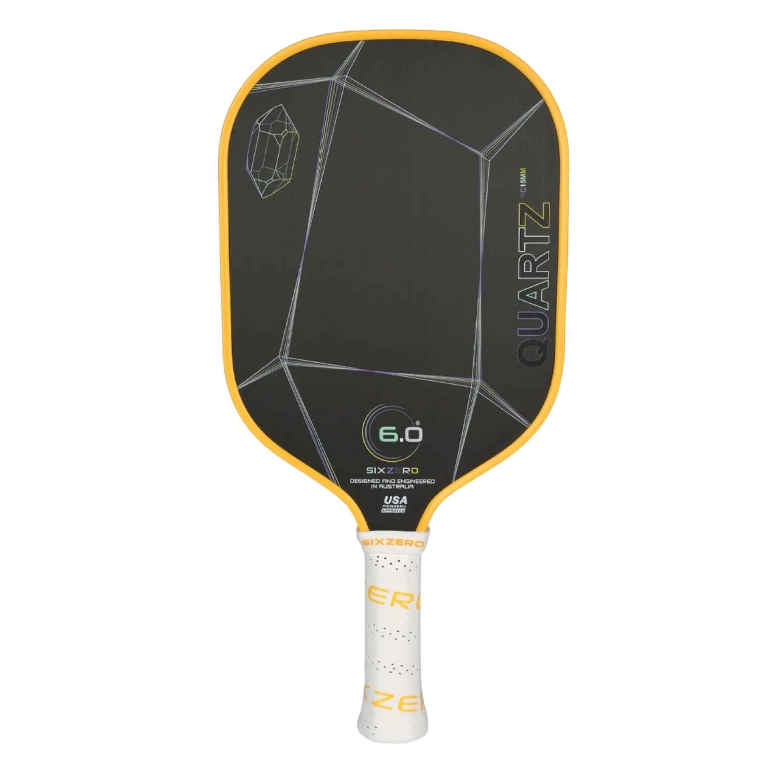 Vợt Pickleball Six Zero Quartz 15mm - Citrine (Yellow) chính hãng