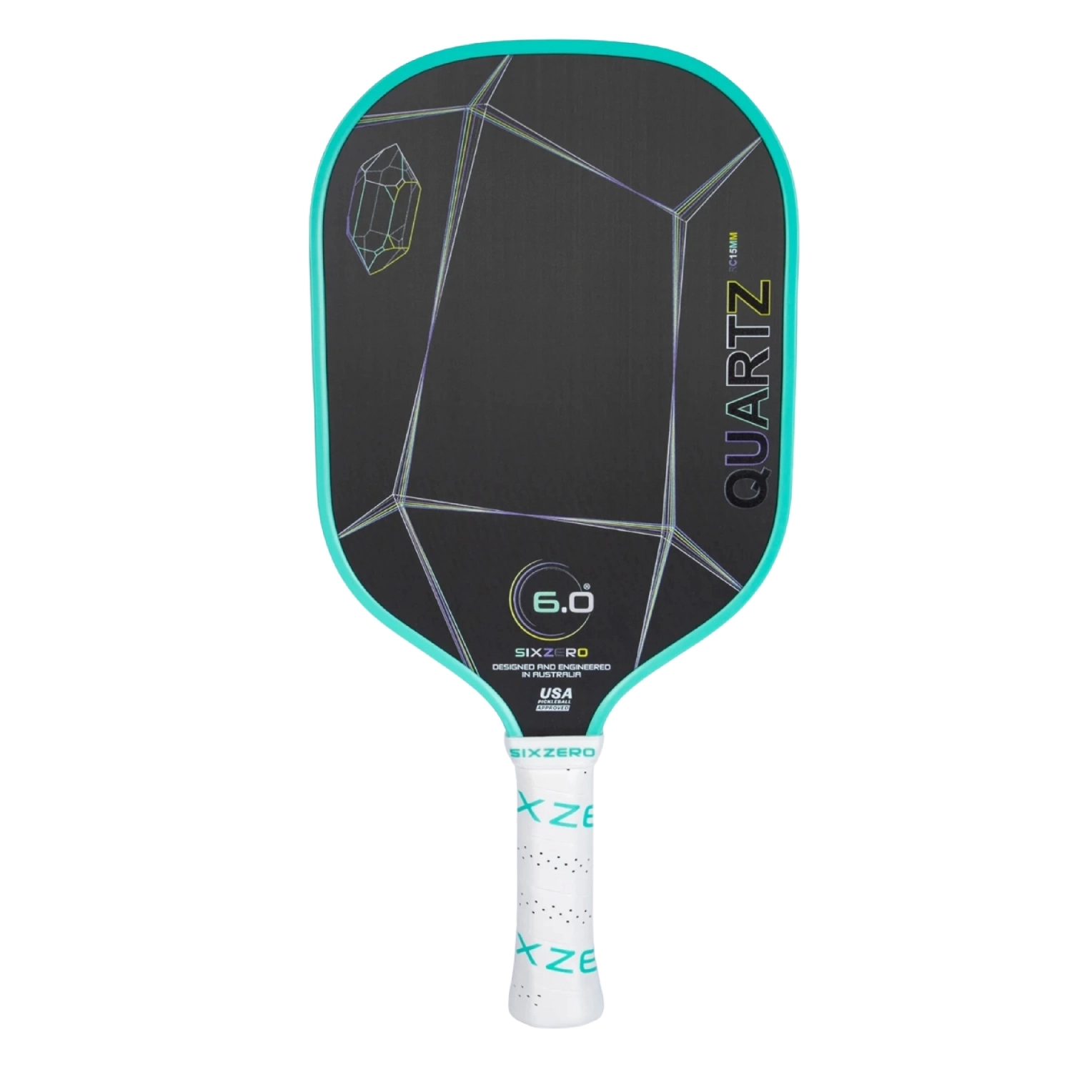 Vợt Pickleball Six Zero Quartz 15mm - Praisolite (Green) chính hãng