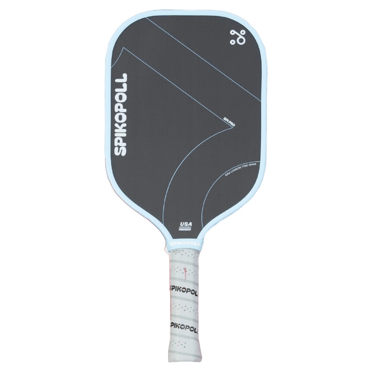 Vợt Pickleball Spikopoll SPI Pro 16mm - Xanh nhạt