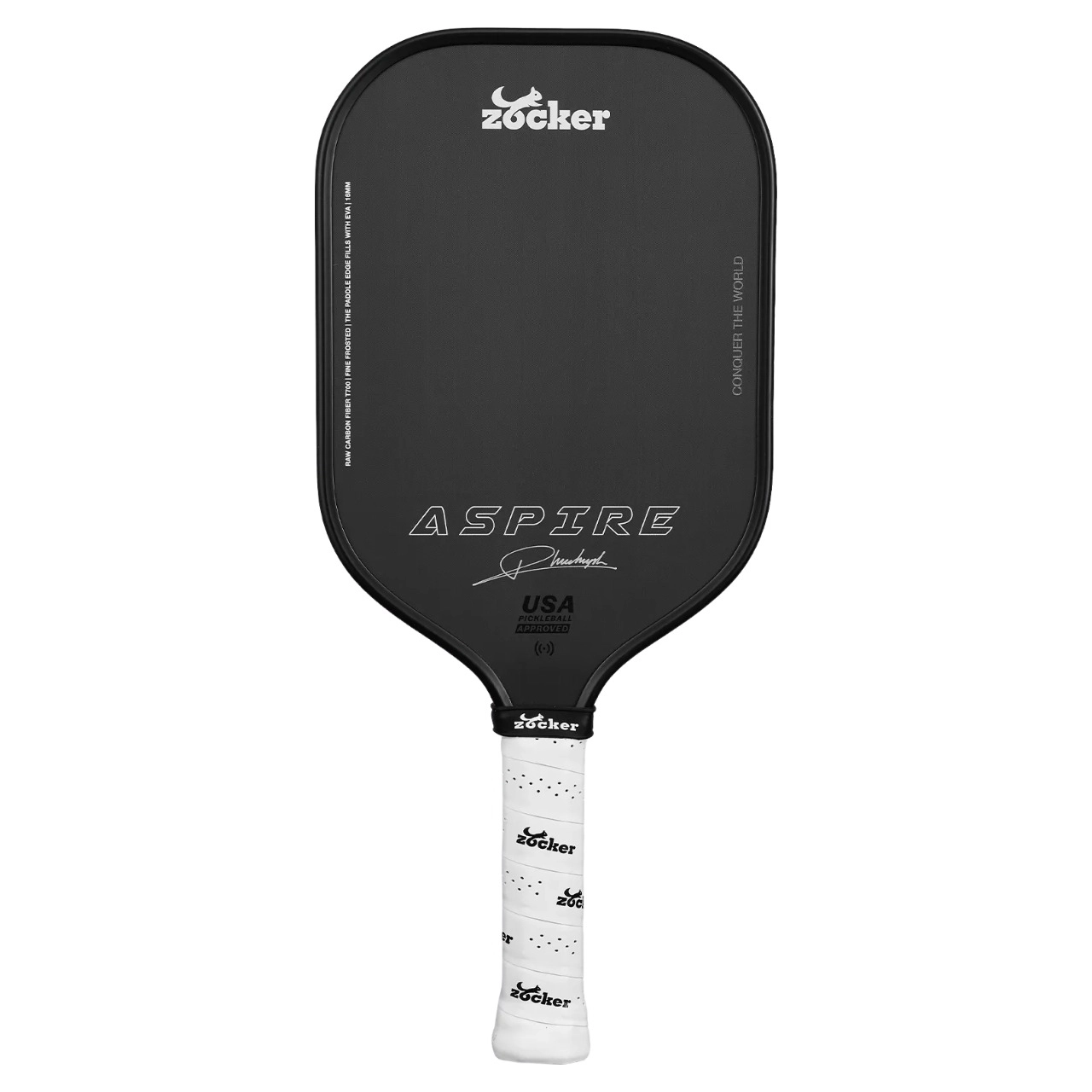 Vợt Pickleball Zocker Aspire 16mm - Đen
