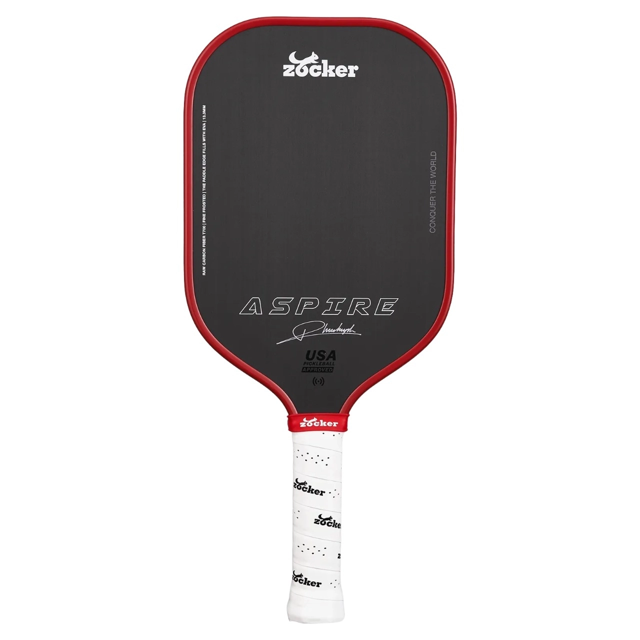 Vợt Pickleball Zocker Aspire 16mm - Đỏ