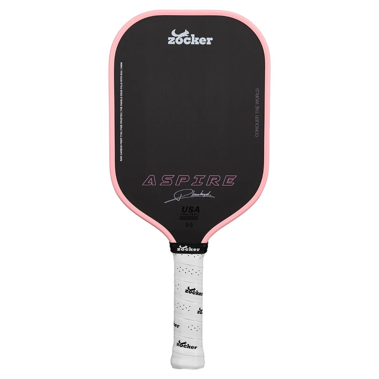 Vợt Pickleball Zocker Aspire 16mm - Hồng