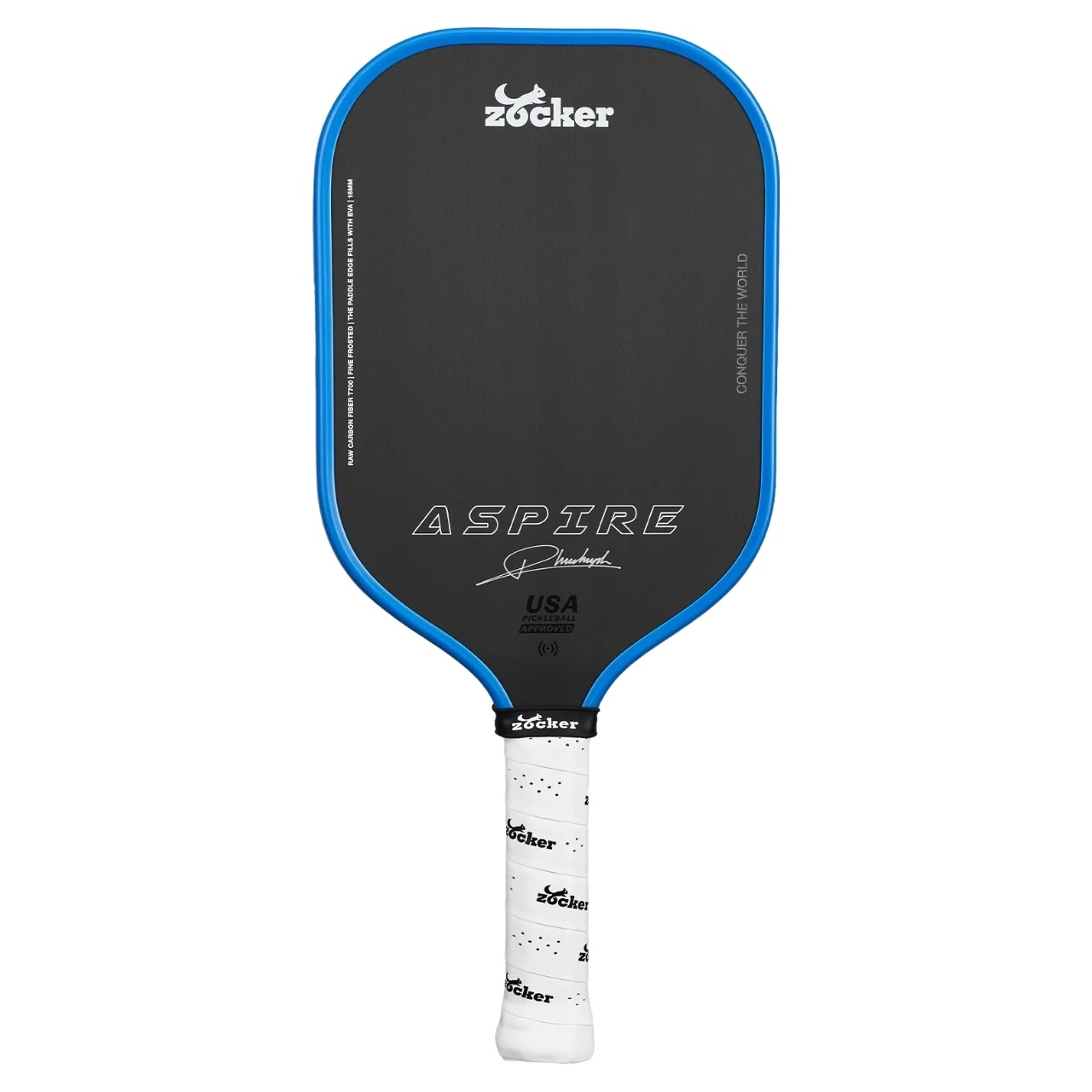 Vợt Pickleball Zocker Aspire 16mm - Xanh