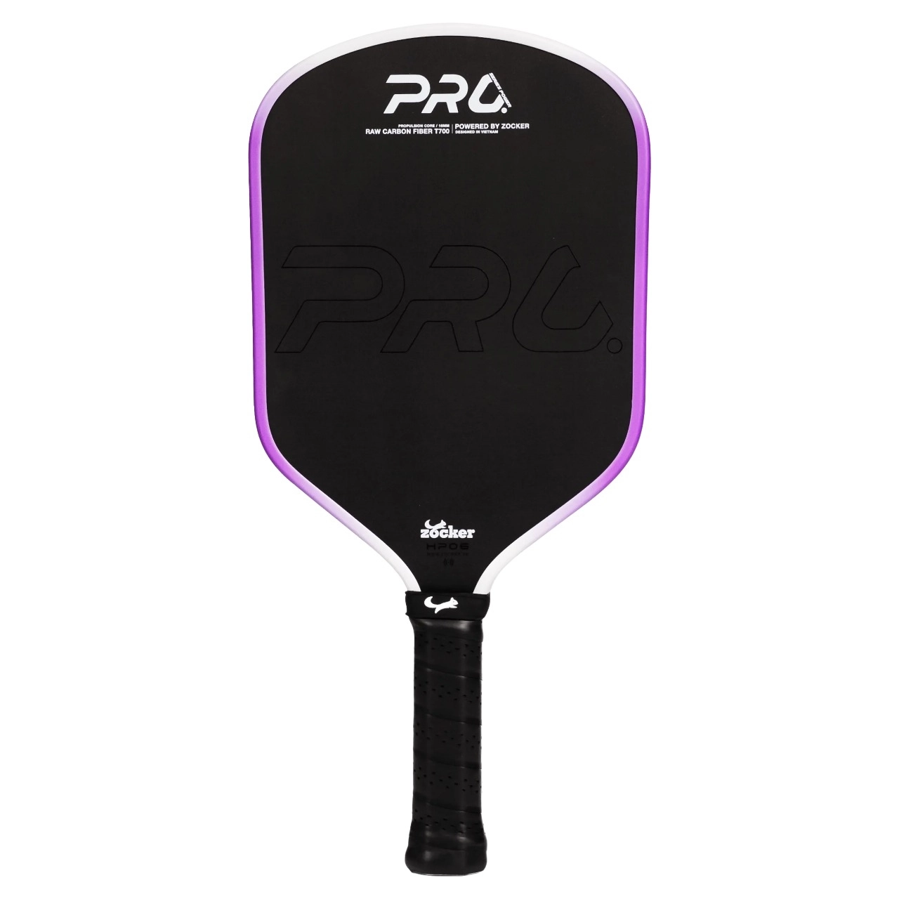 Vợt Pickleball Zocker Happy HP06 Pro 14mm - Tím
