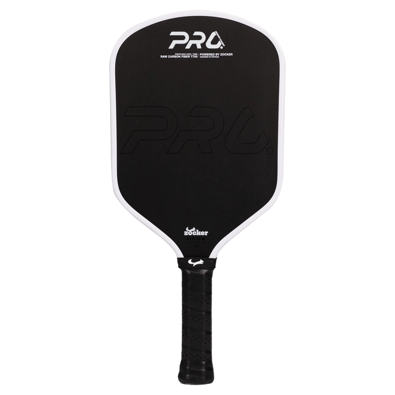 Vợt Pickleball Zocker Happy HP06 Pro 14mm - Trắng
