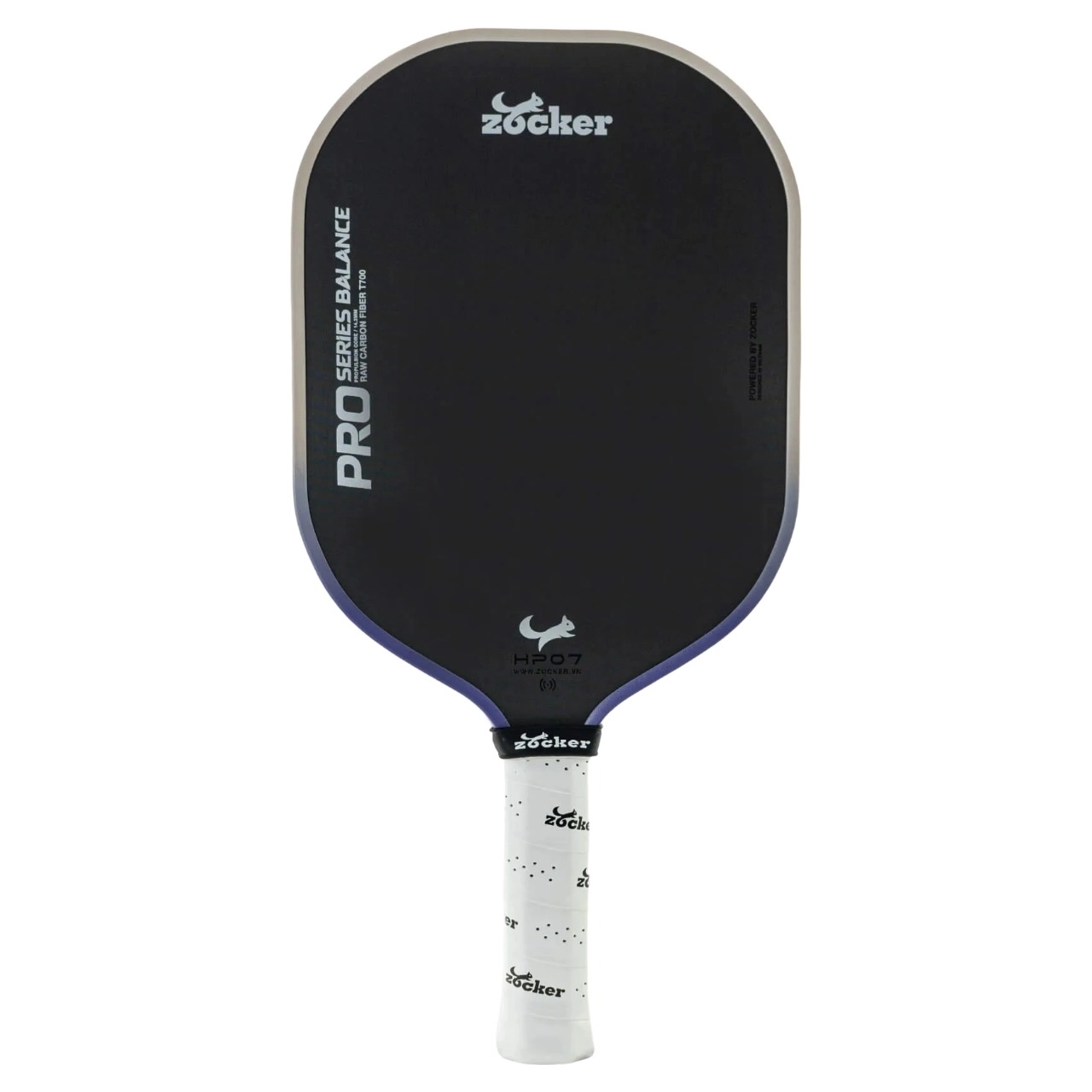Vợt Pickleball Zocker Happy HP07 14mm - Tím vàng