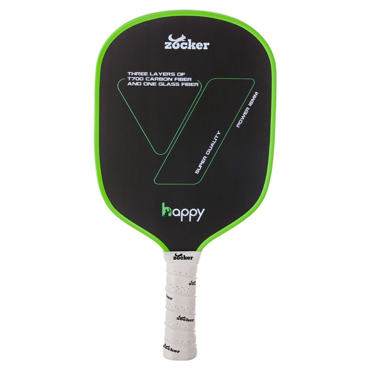 Vợt Pickleball Zocker Happy HP2 Super Quality - Xanh
