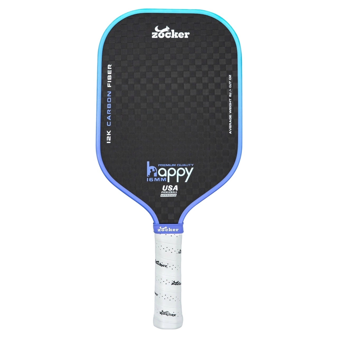Vợt Pickleball Zocker Happy HP3 Premium Quality - Tím