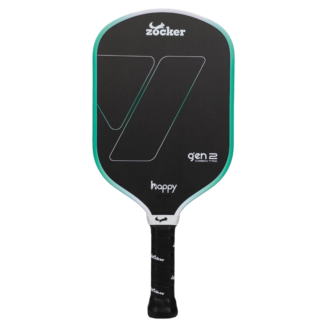 Vợt pickleball Zocker Happy Super Quality HP02 Gen 2 - Xanh ngọc
