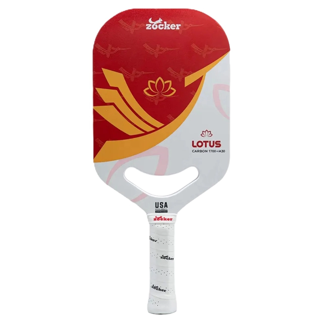Vợt Pickleball Zocker Lotus LT01 14mm - Đỏ