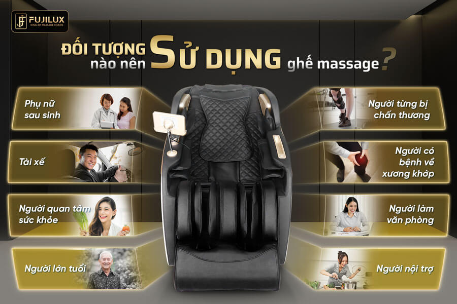 Đối tượng sử dụng ghế massage Fujilux