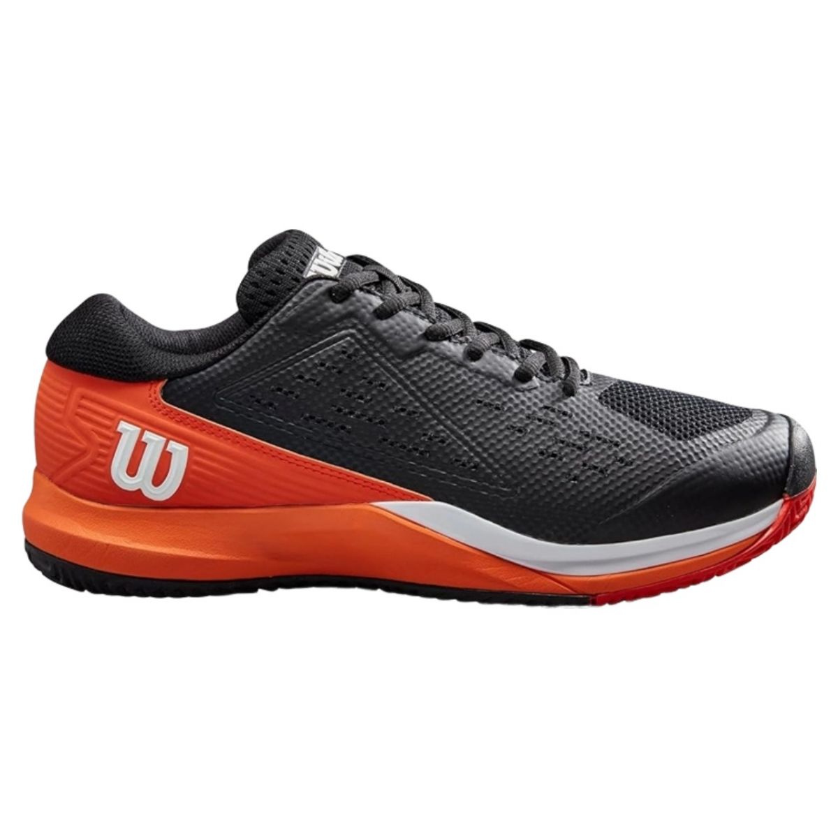Giày tennis Wilson Rush Pro Ace - Black/Orange/White - WRS330790