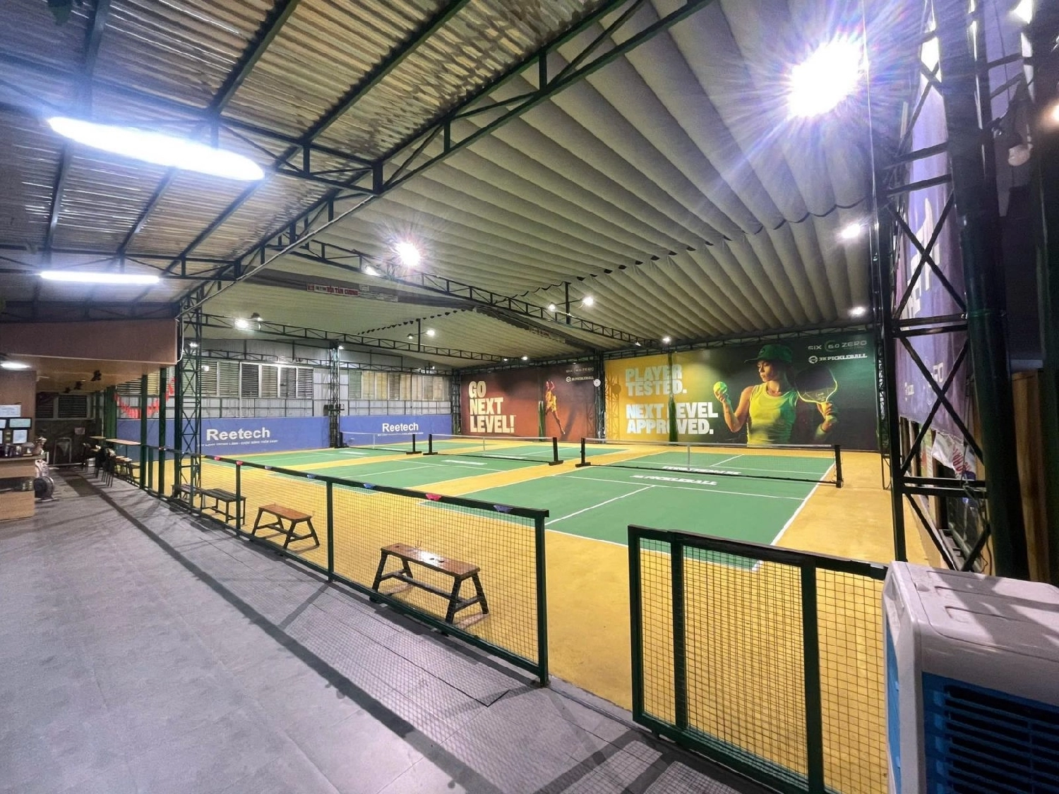 Không gian thoáng mát tại sân 3k pickleball