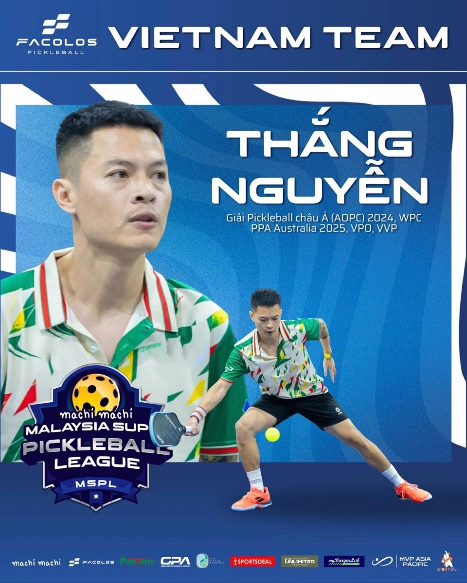Anh chú pickleball đặt huy chương bạc châu Á