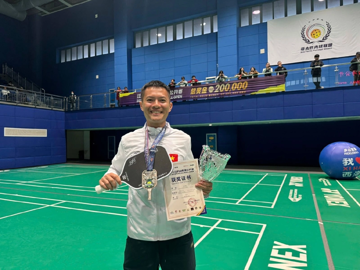 Nguyễn Anh Thắng( anh chú pickleball) đạt được nhiều thành tích trong sự nghiệp của mình