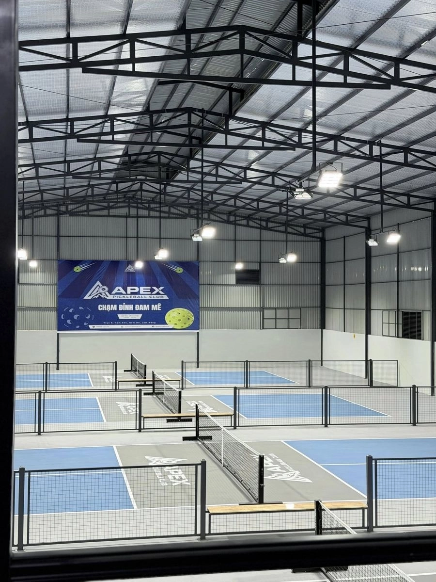 Không gian sân Apex Pickleball