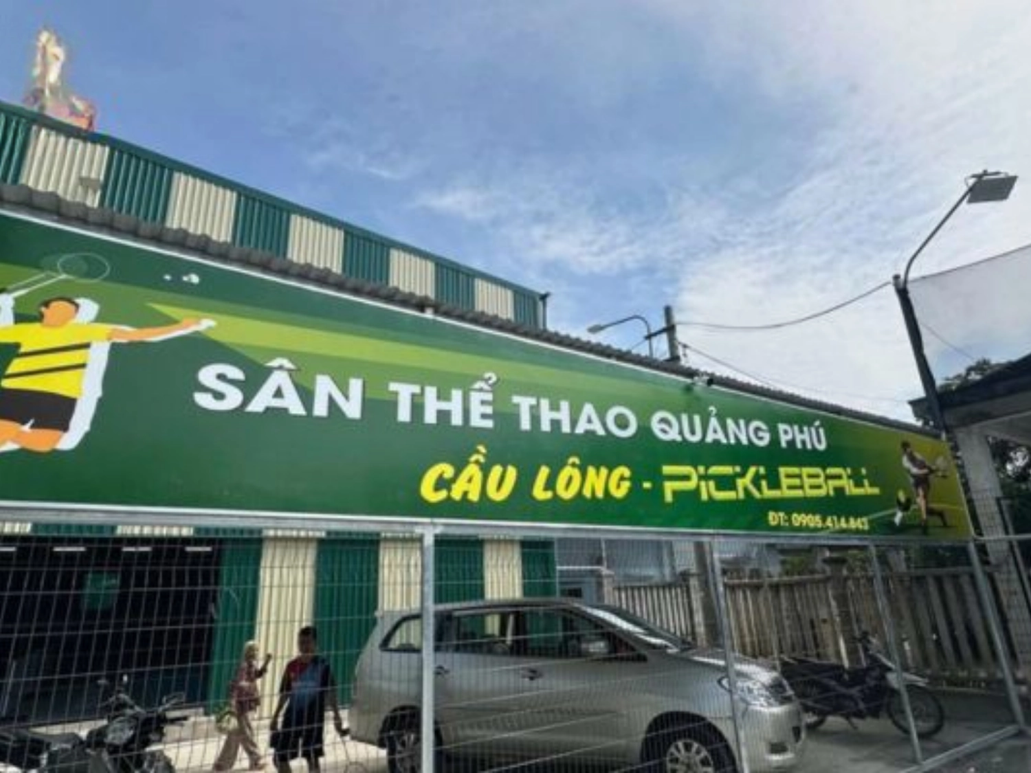 bảng hiệu pickleball bạt alu