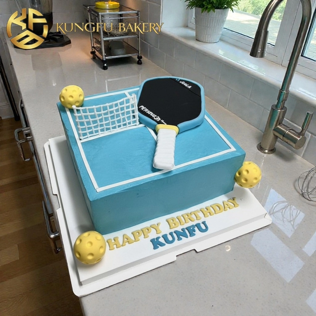 Mẫu bánh sinh nhật pickleball tại kungfu Bakery