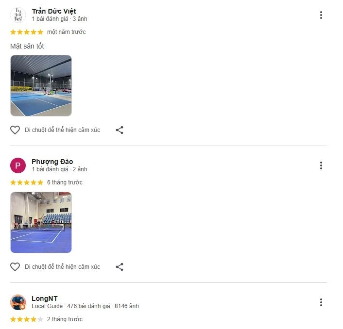 Chất lượng sân Bình Minh Pickleball Hà Nội