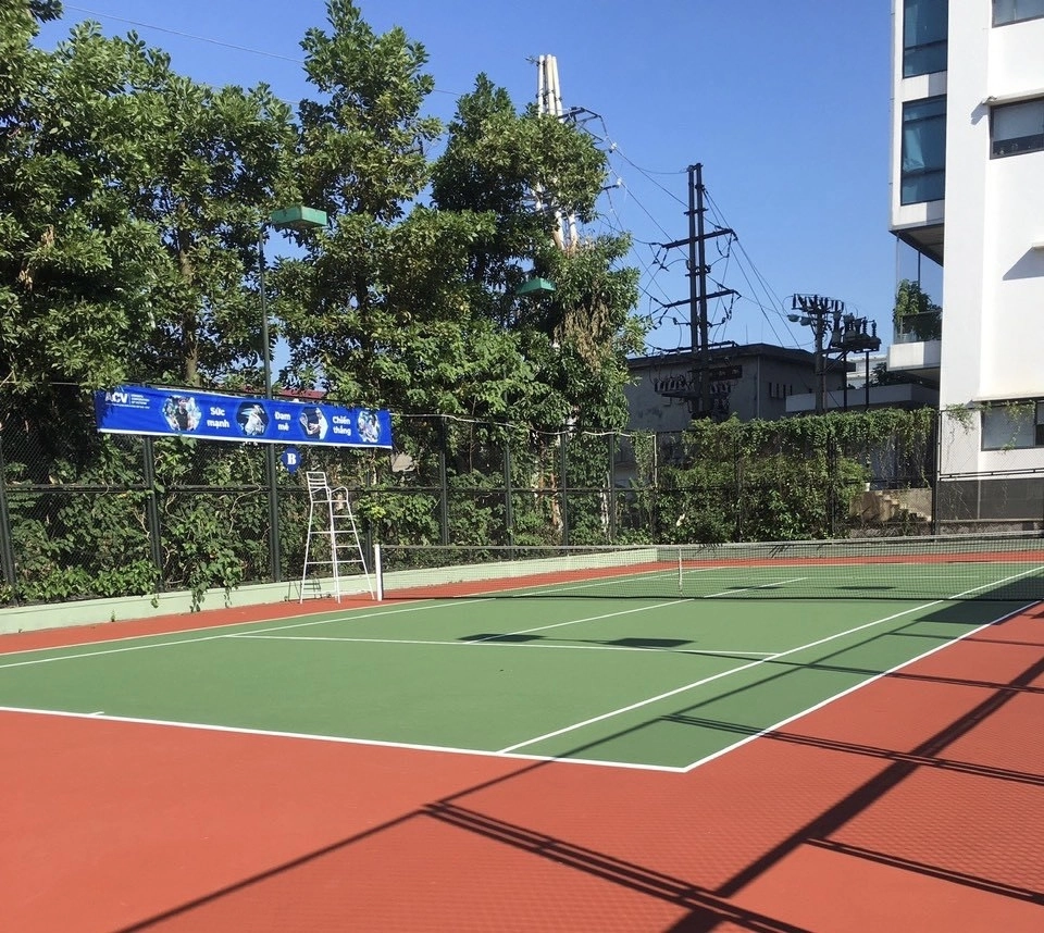 Cấu tạo lớp nền của sân tennis