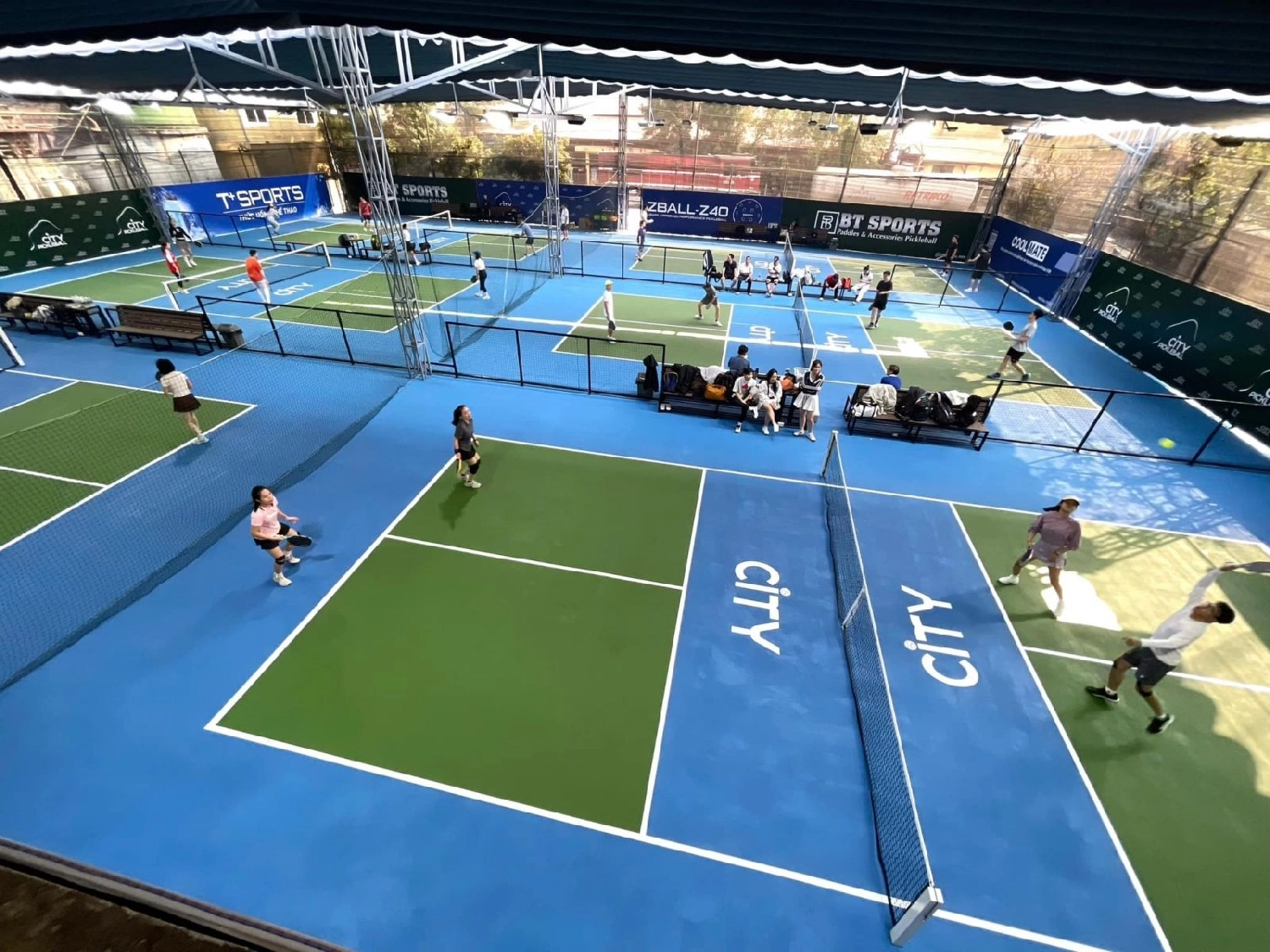Cơ sở vật chật tại sân city pickleball khâm thiên
