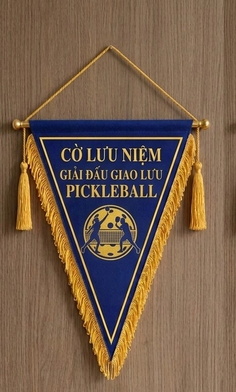 Cờ lưu niệm pickleball hình tam giác