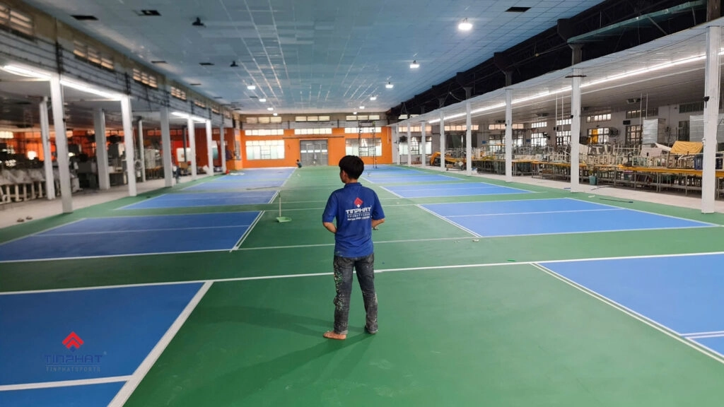 Sân Pickleball  do đơn vị Tín Phát Sport thi công