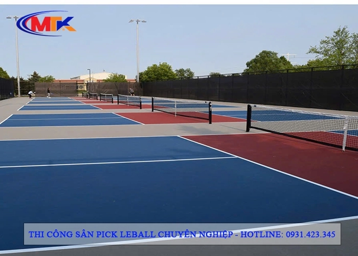 Sân pickleball do MTK thi công