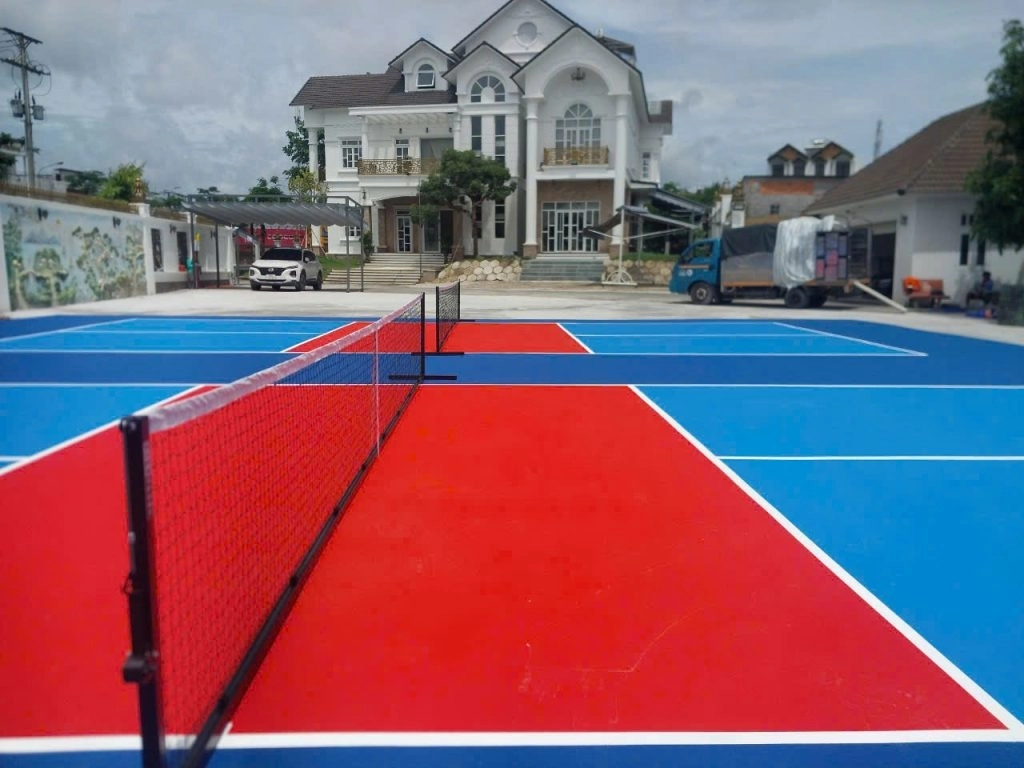 Sân pickleball do đơn vị Chí Hào Sport thi công