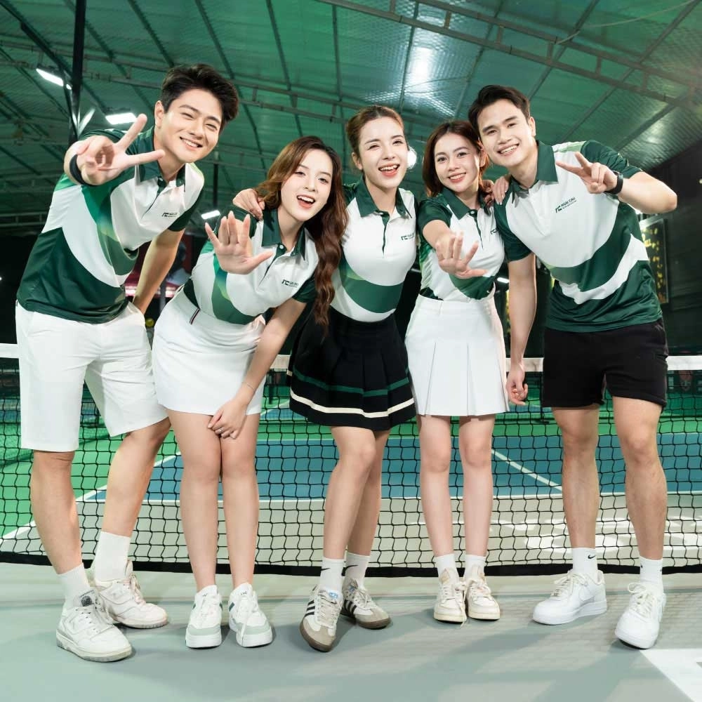 đồng phục pickleball áo polo màu đẹp