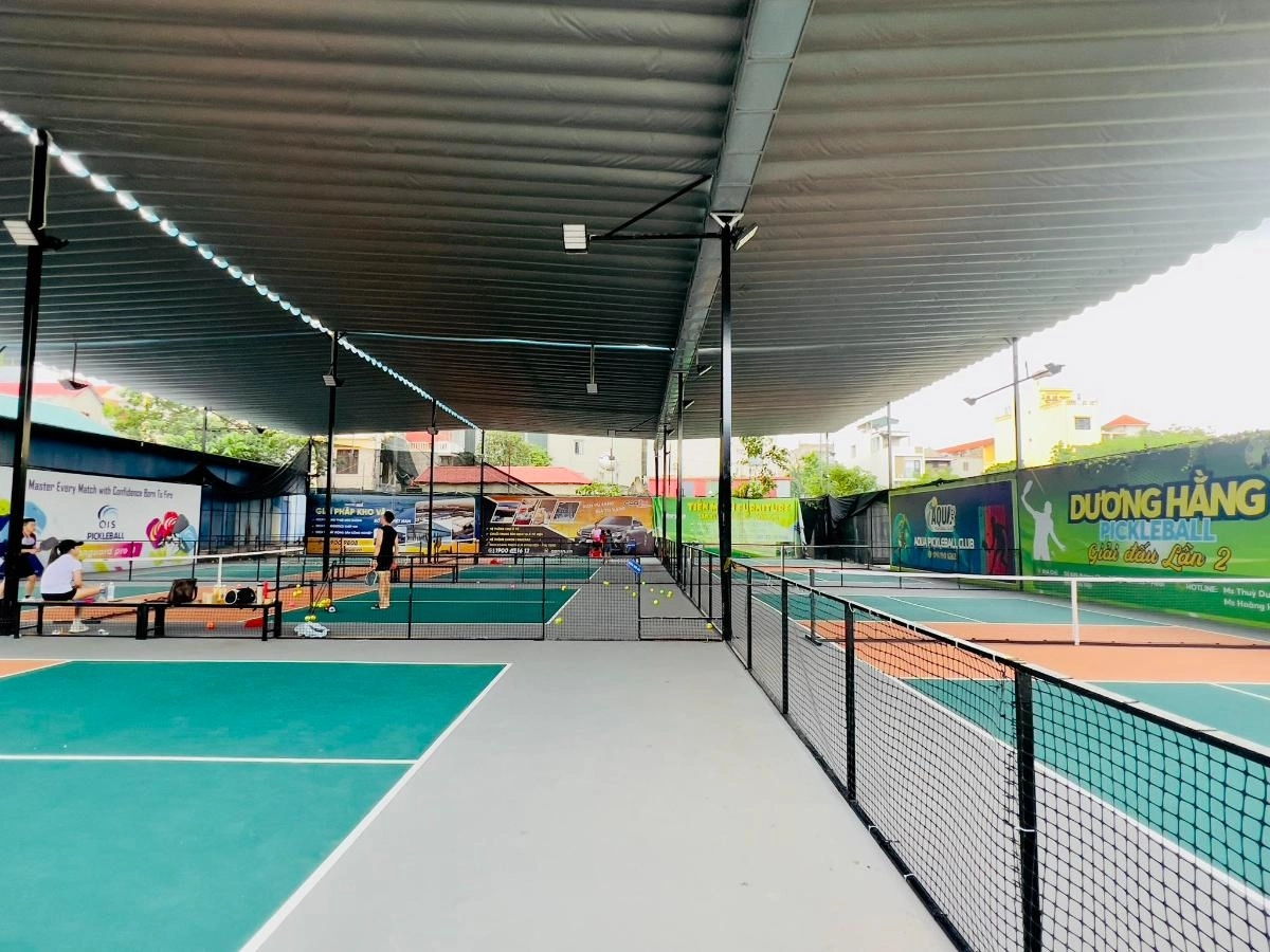 Cụm sân pickleball tại sân dương hằng