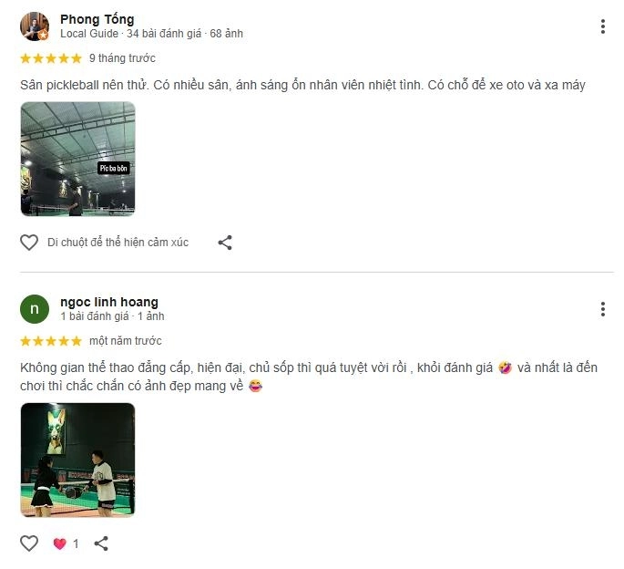 Đánh giá chất lượng sân eco pickleball club