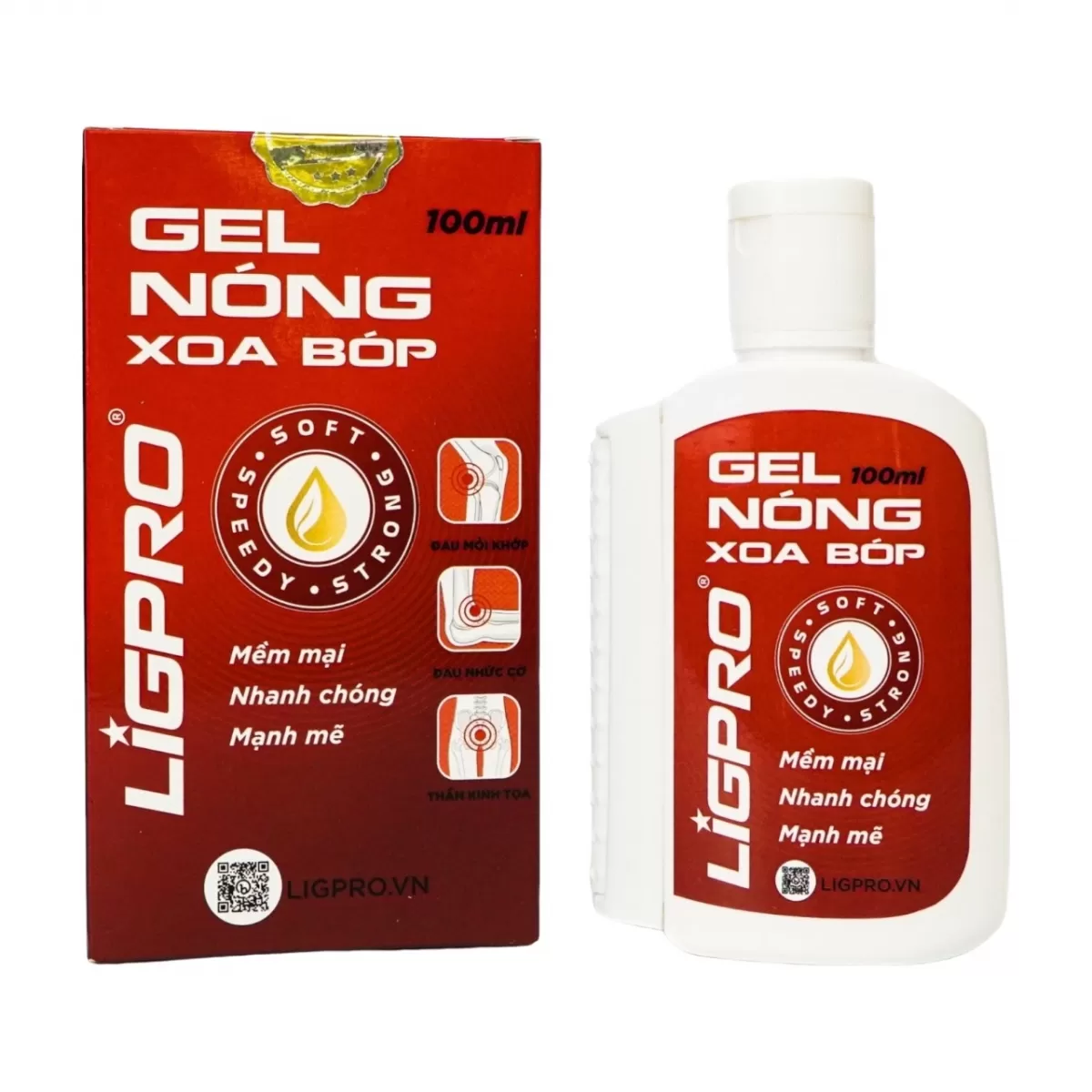 Gel Nóng Xoa Bóp Ligpro (100ml)
