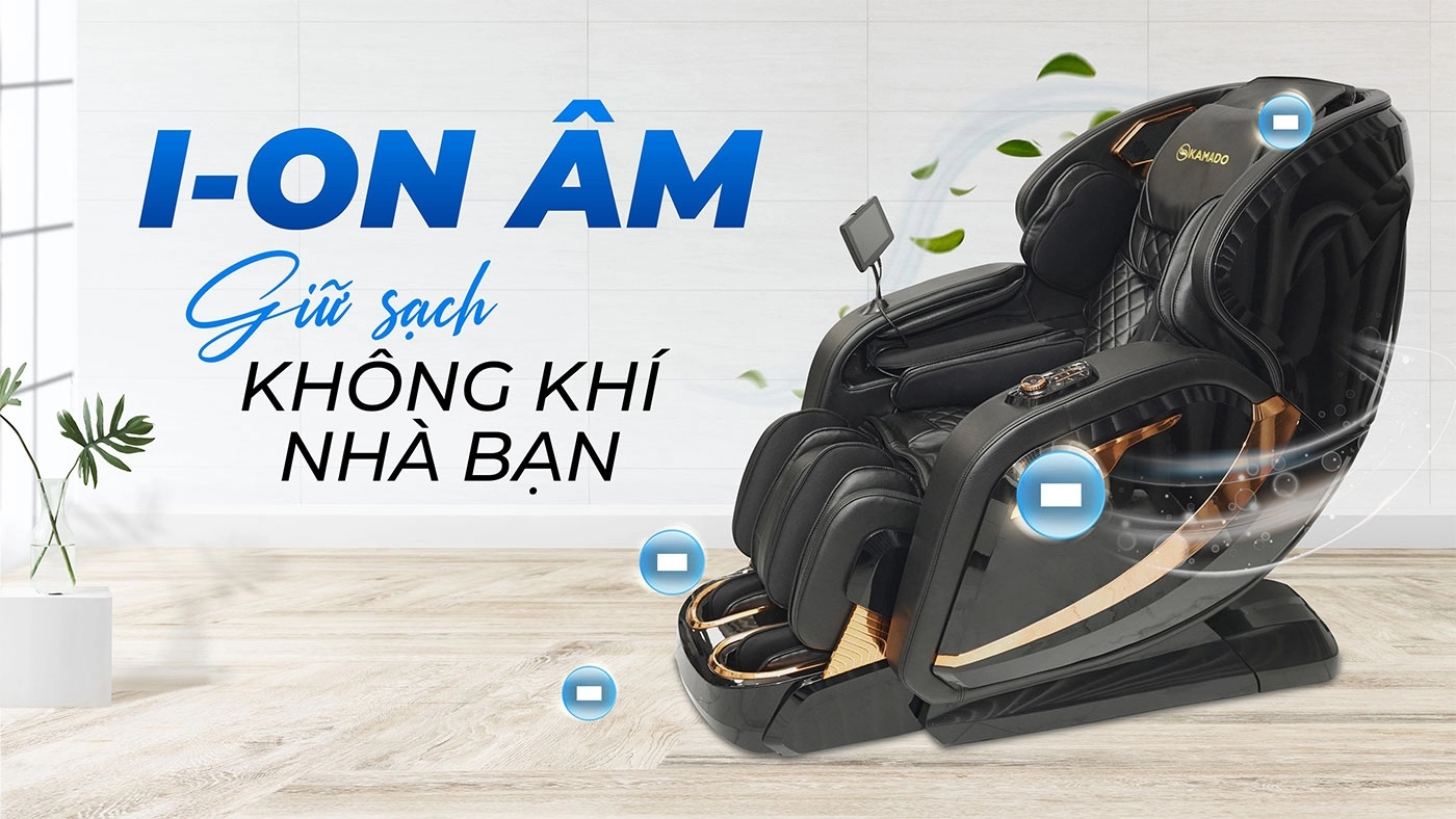 Công nghệ ion âm ghế massage thương gia