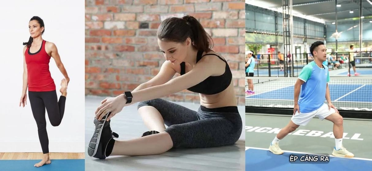 Một số động tác giãn cơ chân sau khi chơi pickleball