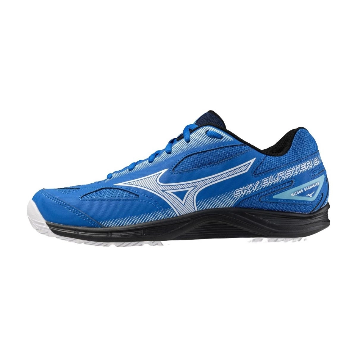 Giày cầu lông Mizuno Sky Blaster 3 - Xanh trắng đen