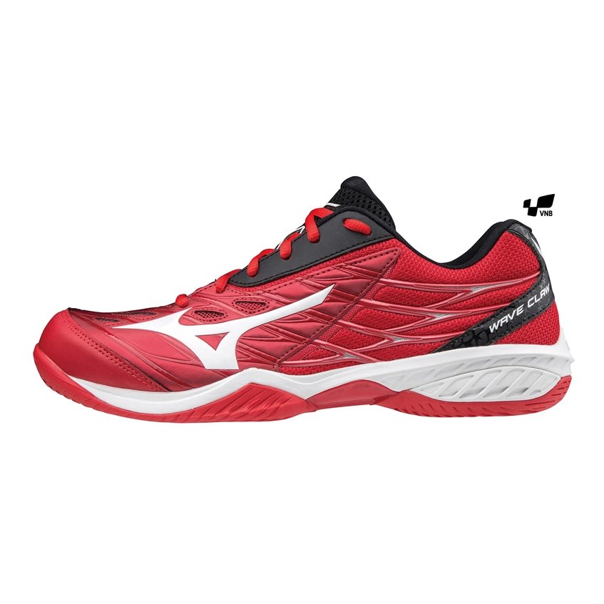 Giày cầu lông Mizuno Wave Claw - Đỏ trắng